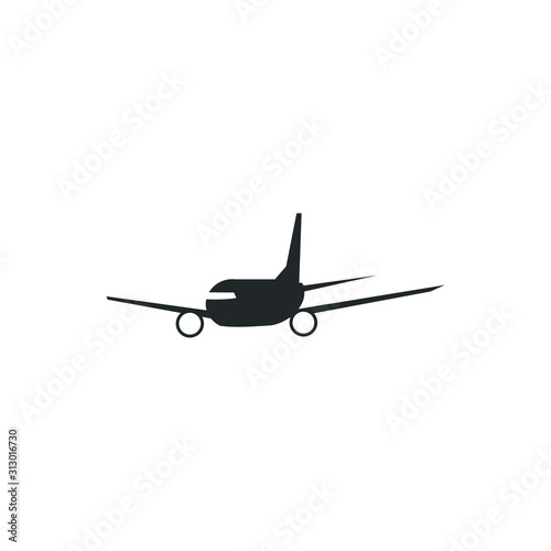 Plane icon template color editable. Airplane symbol vector sign isolated on white background illustration for graphic and web design.