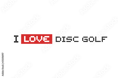 I love disc golf message