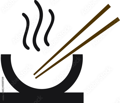 Noodle bowl suitable for logos, icons, symbols and more