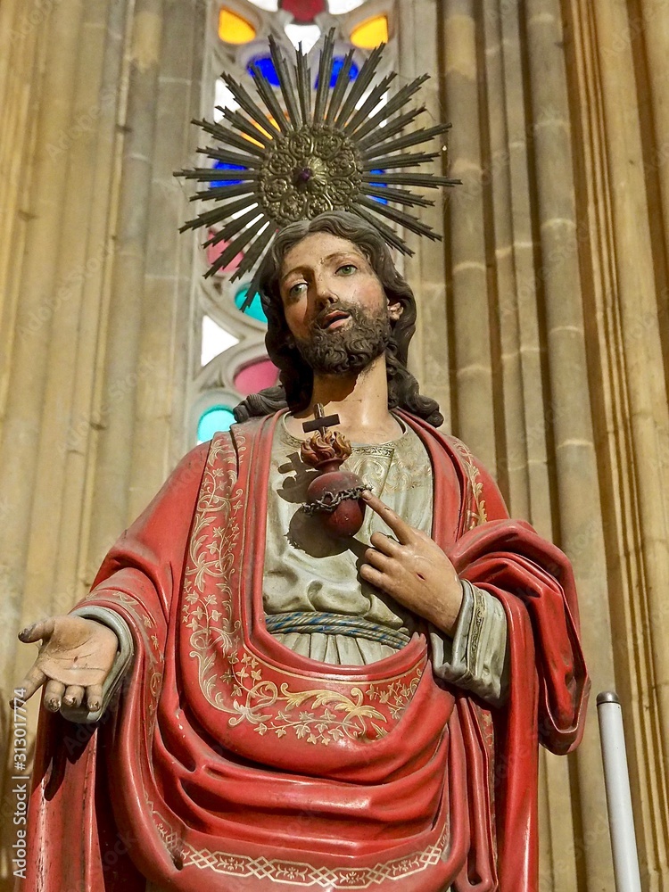 Obraz premium Inside the impressive monastery of Batalha in the Centro region of Portugal