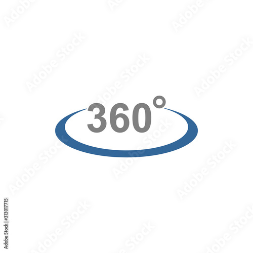 360 degree icon vector design symbol