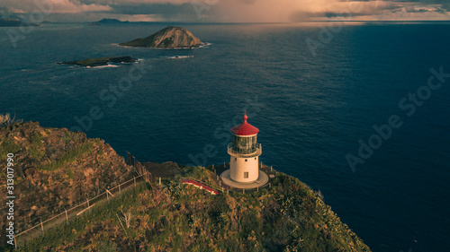 Lighthouse on Coast photo