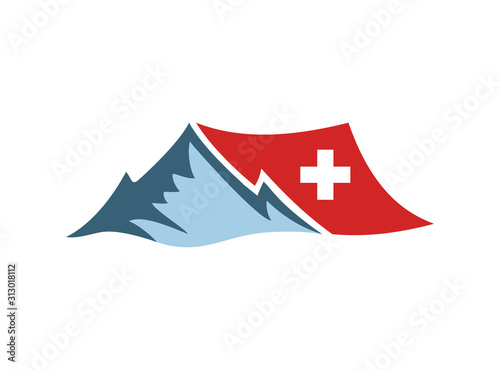 switzerland mountain symbol