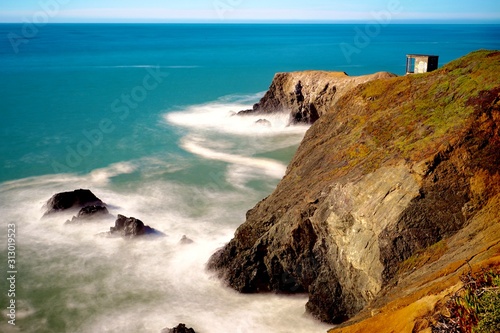 Artistic Long Exposure Of Marin Headlands, Pacific Coast, California, USA