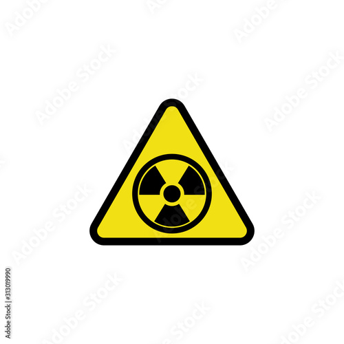 hazard warning sign icon vector design symbol