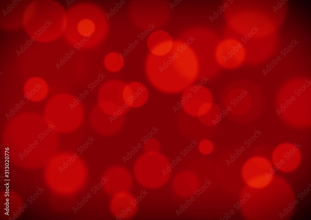 red background with lights