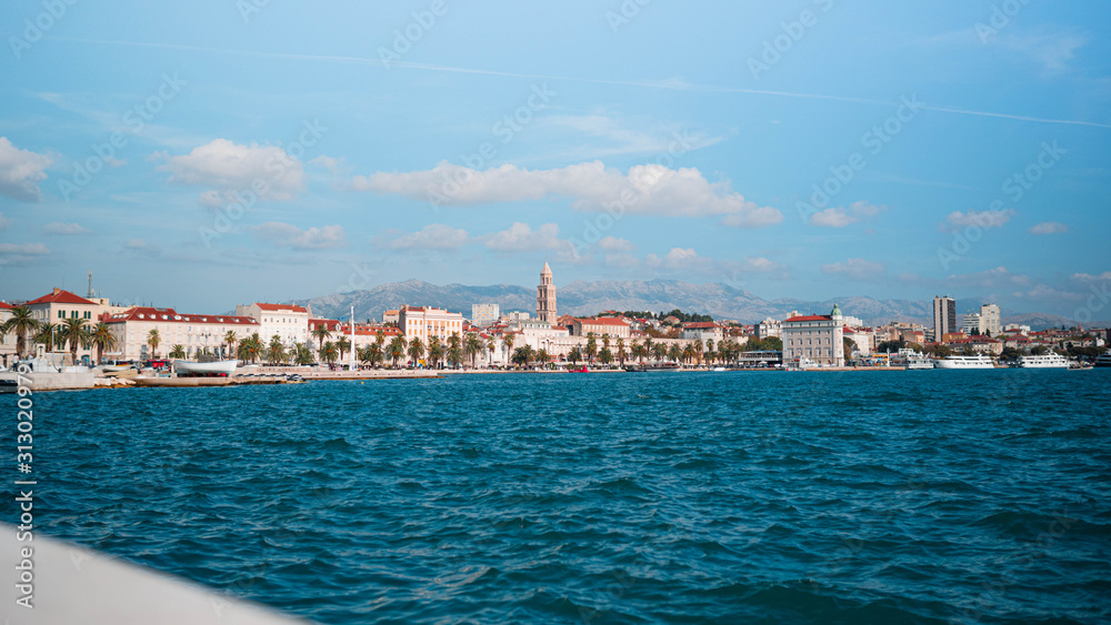 view of the city of split in croatia