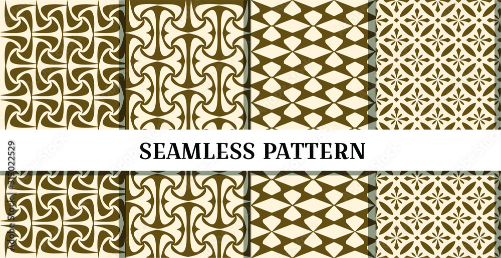 set of seamless pattern backgroundo or wallpaper set of seamless pattern backgroundo or wallpaper