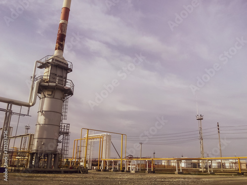 Furnace for heating oil at the refinery photo