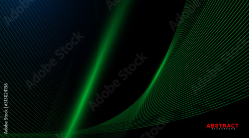 abstarct geometric background. Glowing line wave on dark. New texture for your design.