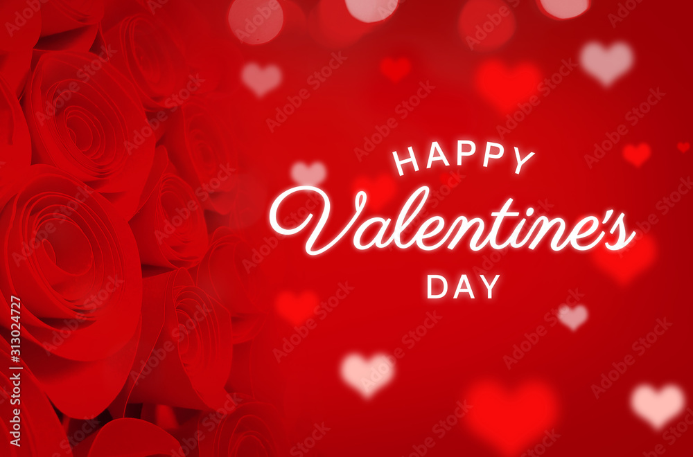 Happy Valentines day. Red hearts background. Happy Valentines day. Red hearts background.
