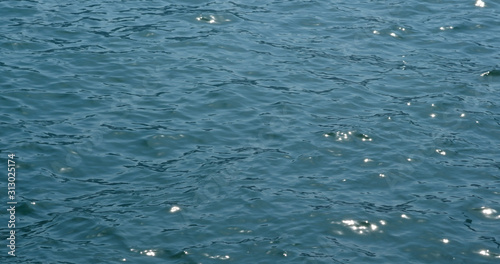 Sea surface water texture in blue