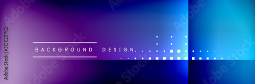 Abstract background - squares and lines composition created with lights and shadows. Technology or business digital template