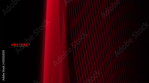 abstarct geometric background. Glowing line wave on dark. New texture for your design.