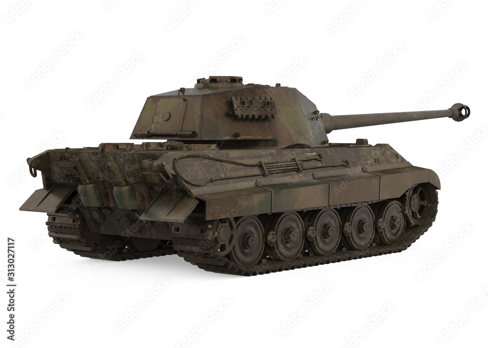 Military Tank Isolated