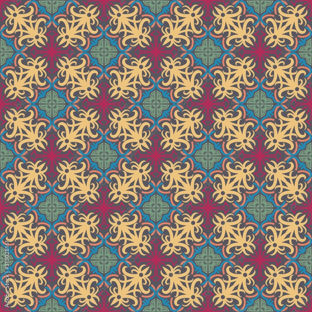seamless pattern of ethnic pattern