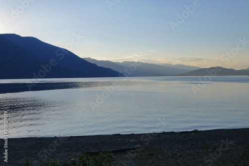 lake and mountains