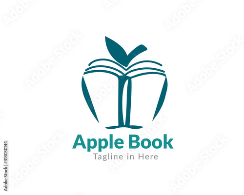 Apple book logo design inspiration