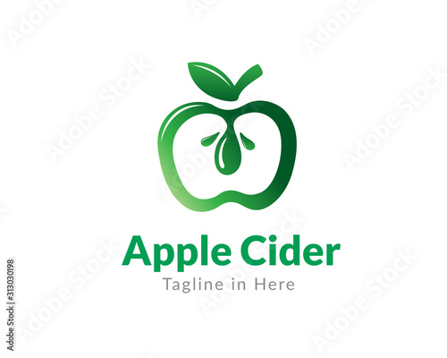 natural Apple section logo design inspiration
