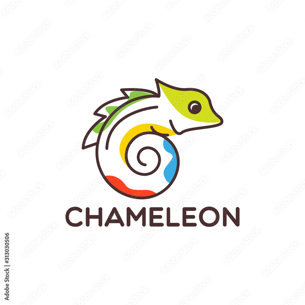 chameleon logo Design Vector illustration chameleon logo Design Vector illustration