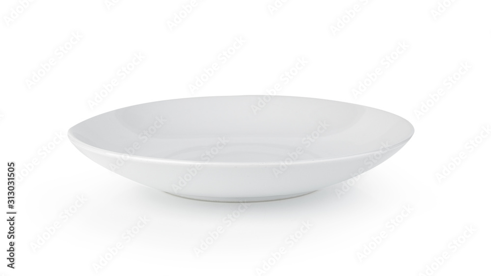 white plate isolated on white background white plate isolated on white background