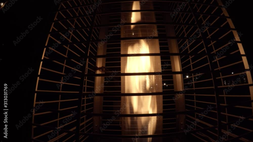 Gas fire encased in a glass tube for looks and heat on a cold winters night. Gas fire encased in a glass tube for looks and heat on a cold winters night.