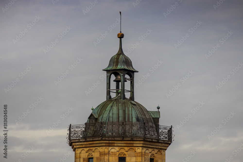 Bell tower St Michael's Church, Schwaebisch Hall, Germany