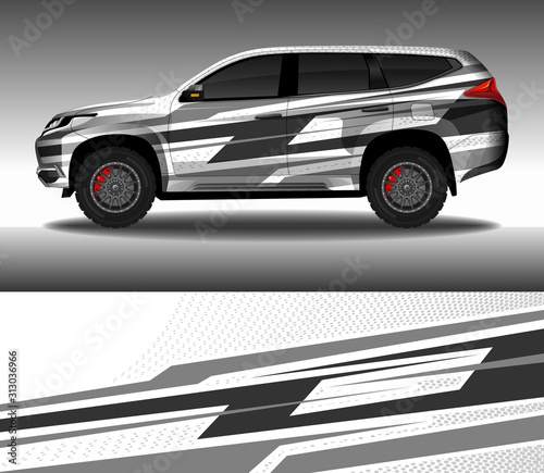 Wrap car decal design vector  custom livery race rally car vehicle sticker and tinting.