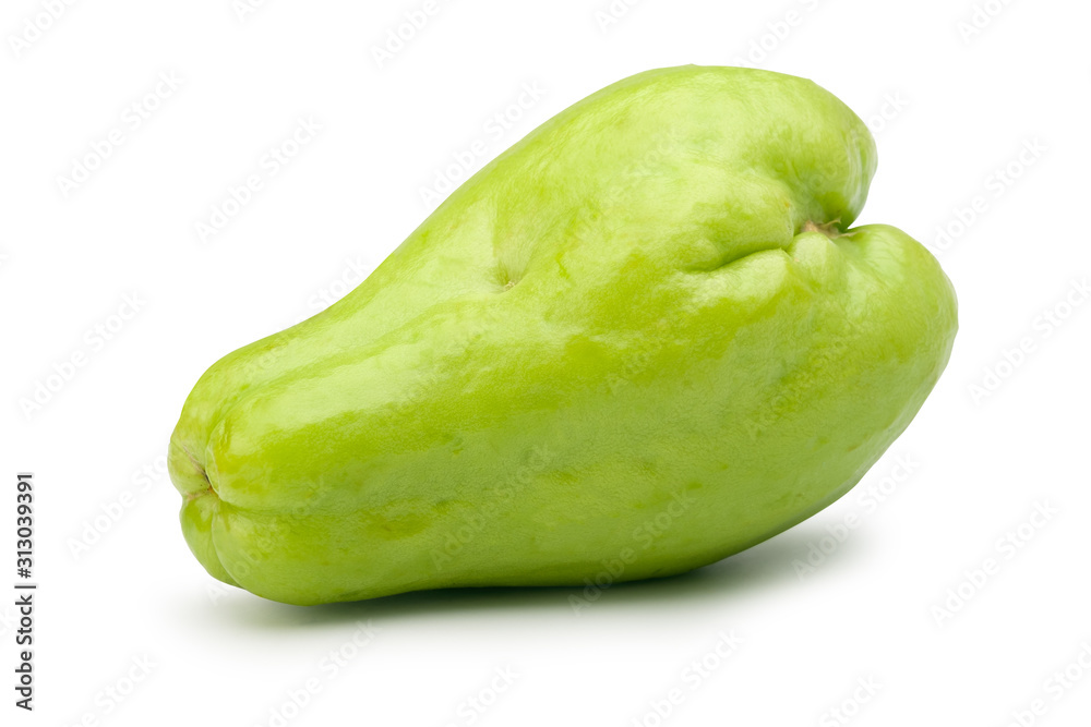 Fresh Sayote isolated on white with clipping path. Fresh Sayote isolated on white with clipping path.