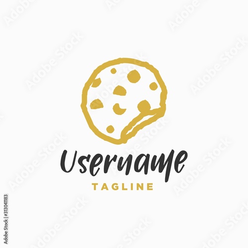 cookies logo design inspiration . biscuit logo design template . cookie icon design