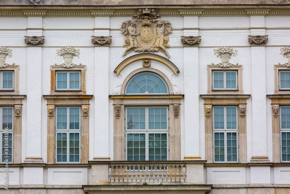 Krasinski Palace, 17th century baroque building located next to the Supreme Court, Warsaw, Poland