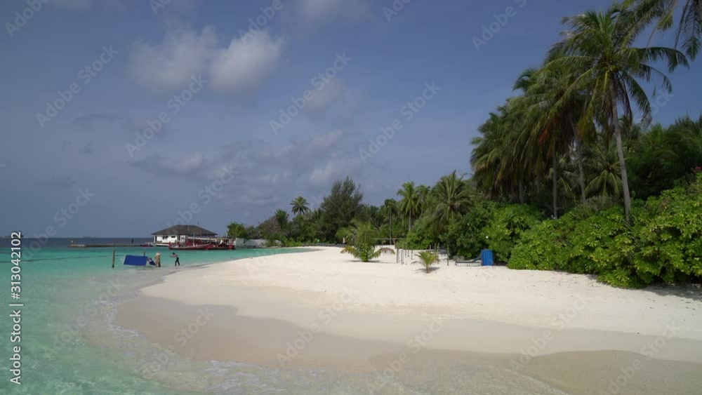 tropical beach and sea in Maldives tropical beach and sea in Maldives