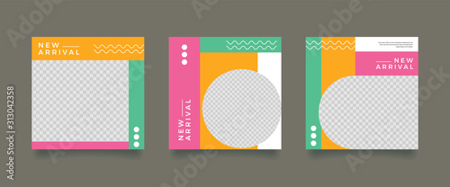 Unique Editable modern Social Media banner Template.Promotional web banner for social media. Elegant sale and discount promo. Fashion and lifestyle blog templates, web banners