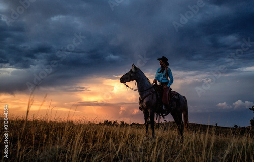 Cowgirl Silhouette  © Terri Cage 