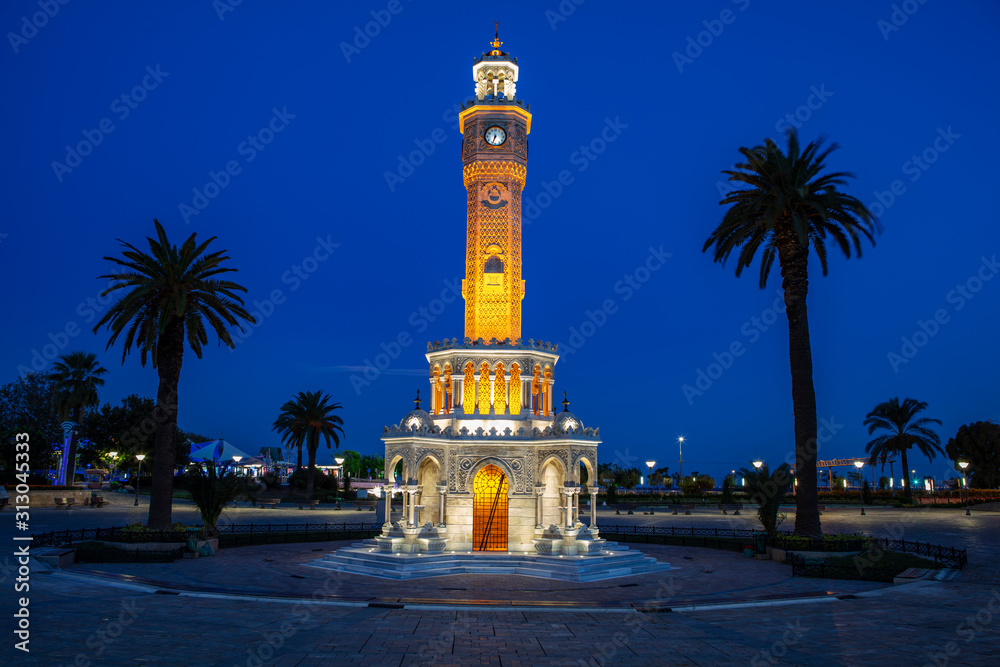 Obraz premium Izmir clock tower. The famous clock tower became the symbol of Izmir