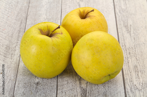 Yellow ripe apples