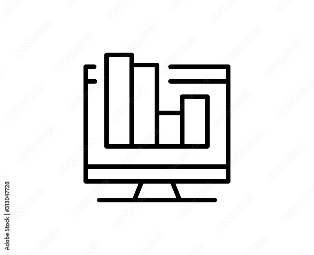 Diagram line icon Diagram line icon