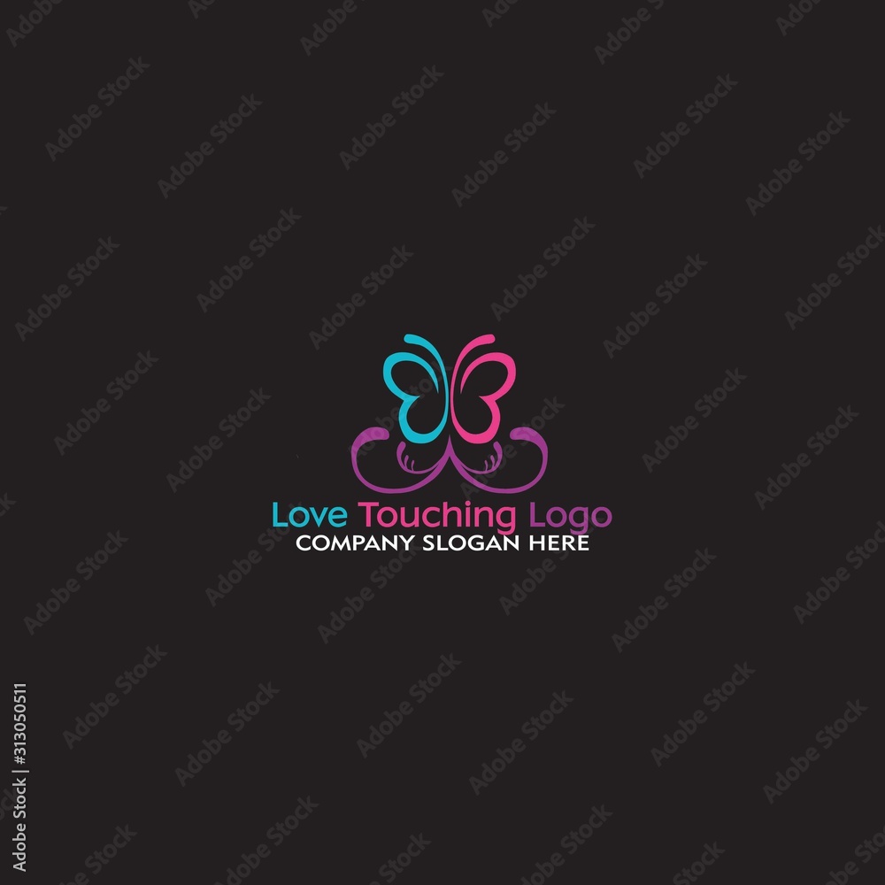 Flower love vector illustration