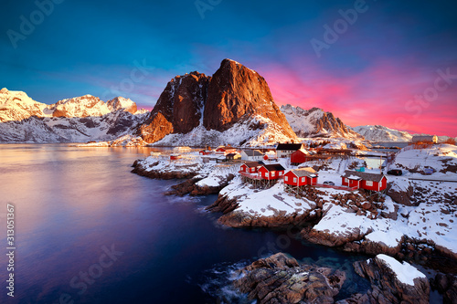 Landscape of Norway lofotens - hamnoy
