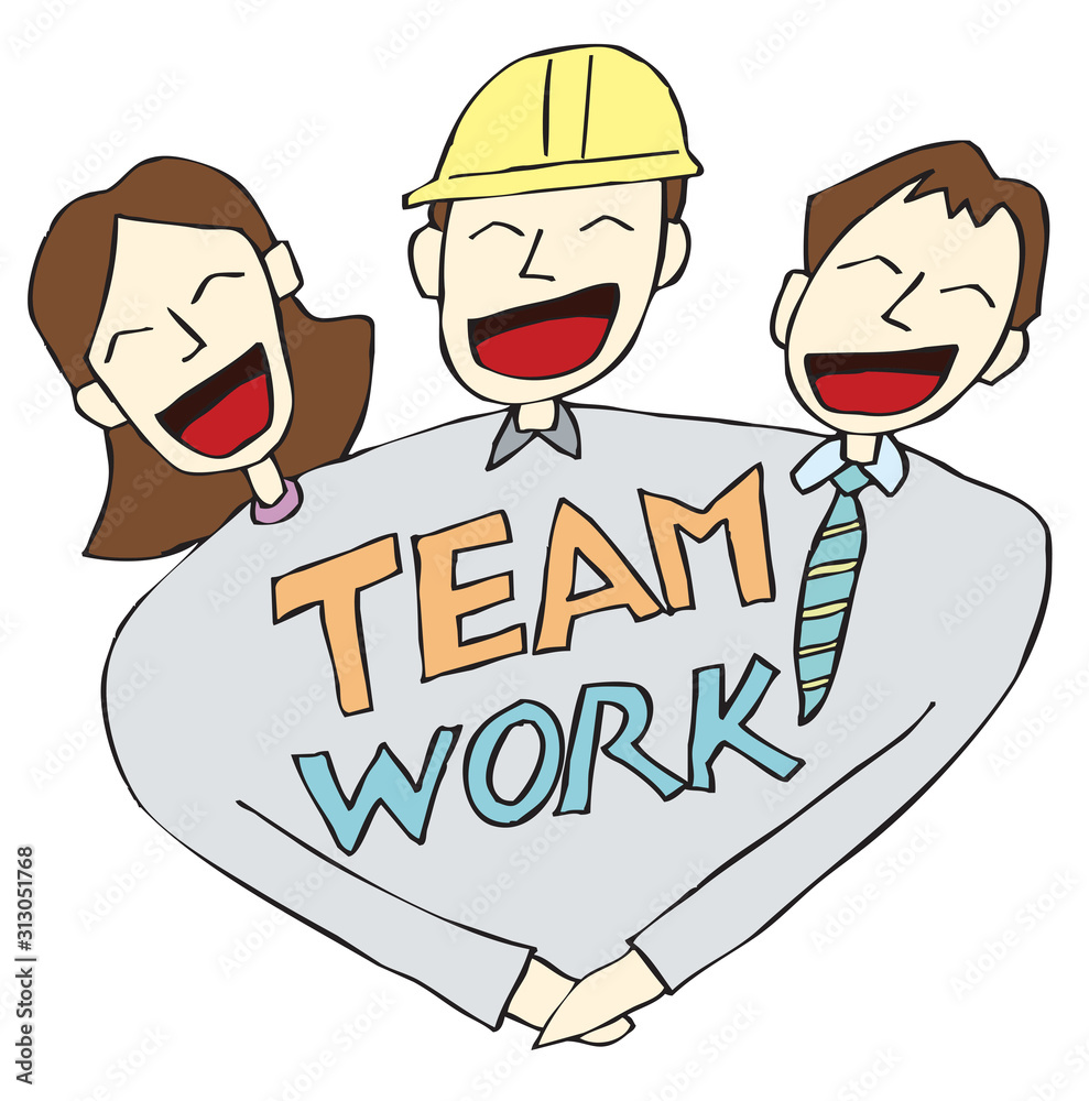 Good Teamwork Between Field Workers And Office Staff There Is Good Harmony Between Field Workers And Office Staff Stock Vector Adobe Stock