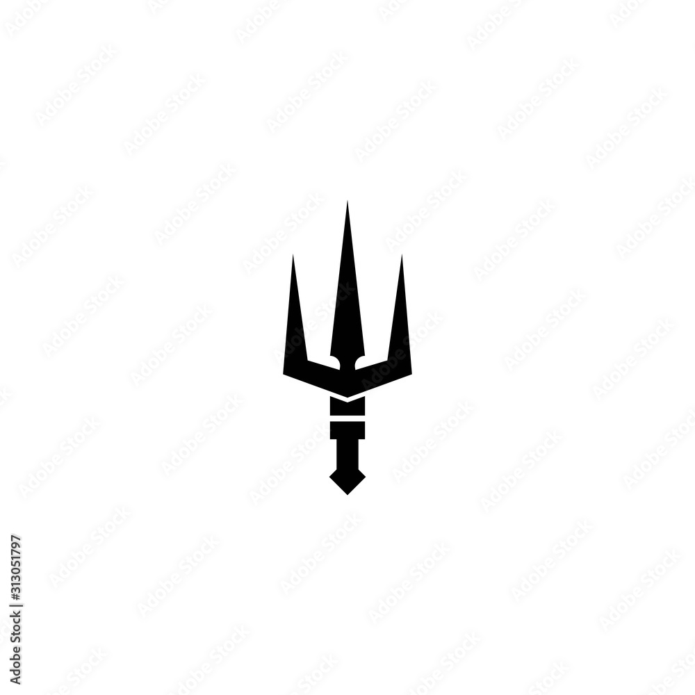 Tident icon Vector Illustration design Logo Tident icon Vector Illustration design Logo