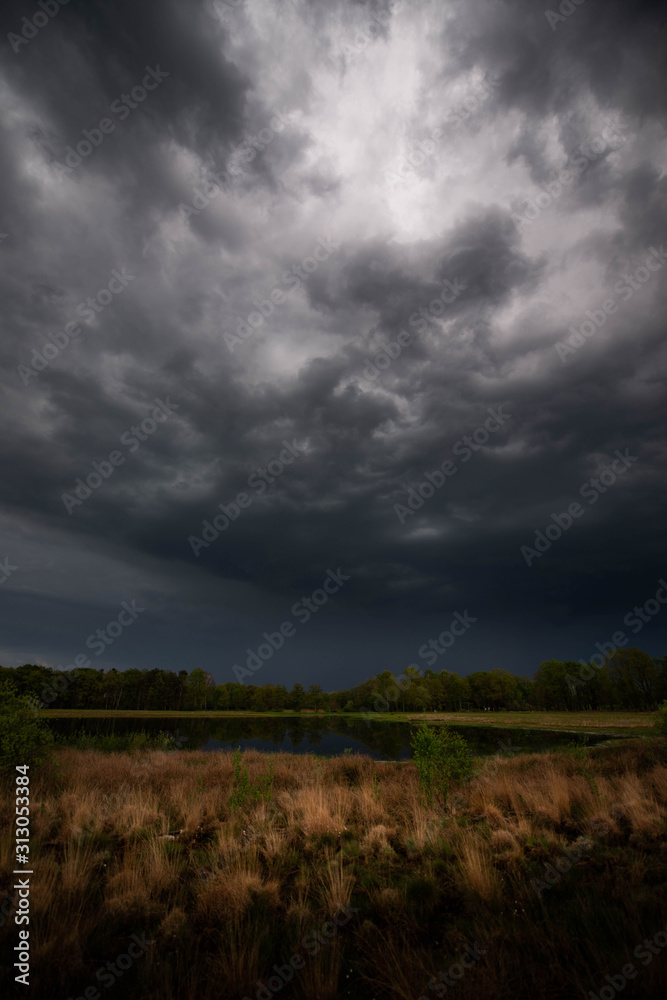 Stormy clouds and thunder Stormy clouds and thunder