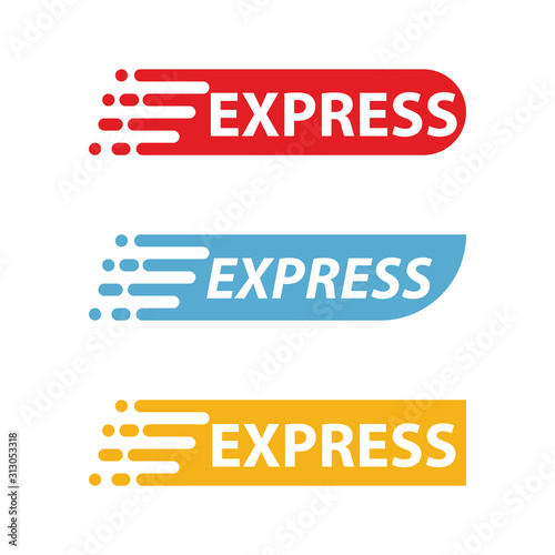 express logo template design vector icon illustration photo