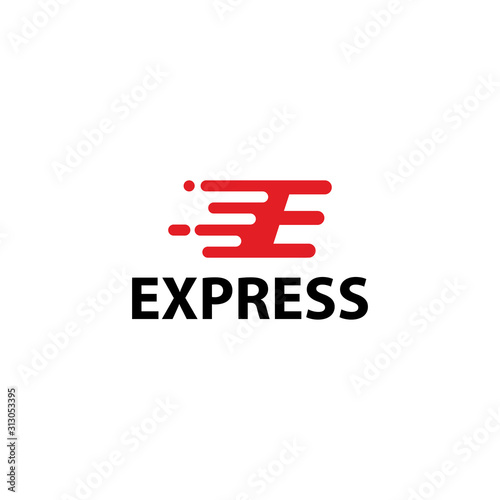 express logo template design vector icon illustration
