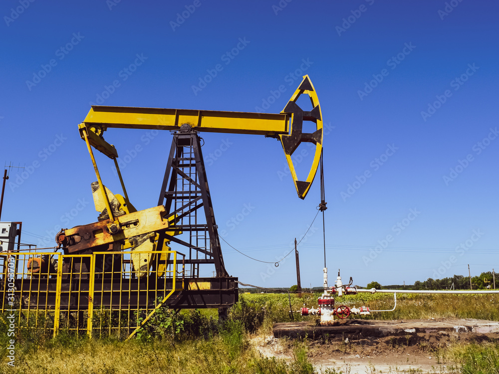 Pumping unit as the oil pump installed on a well Pumping unit as the oil pump installed on a well