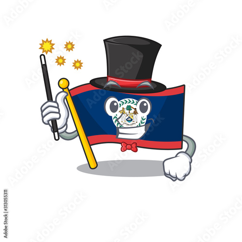 A picture of flag belize performance as a Magician