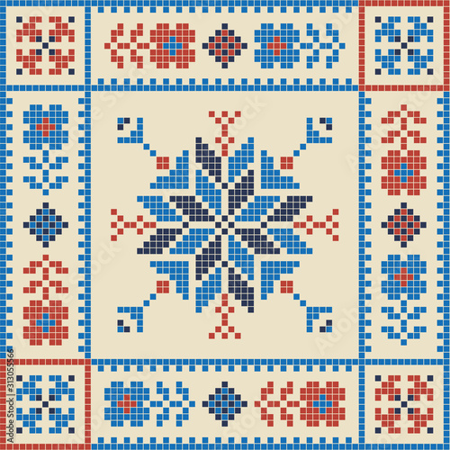 Palestinian embroidery pattern 251