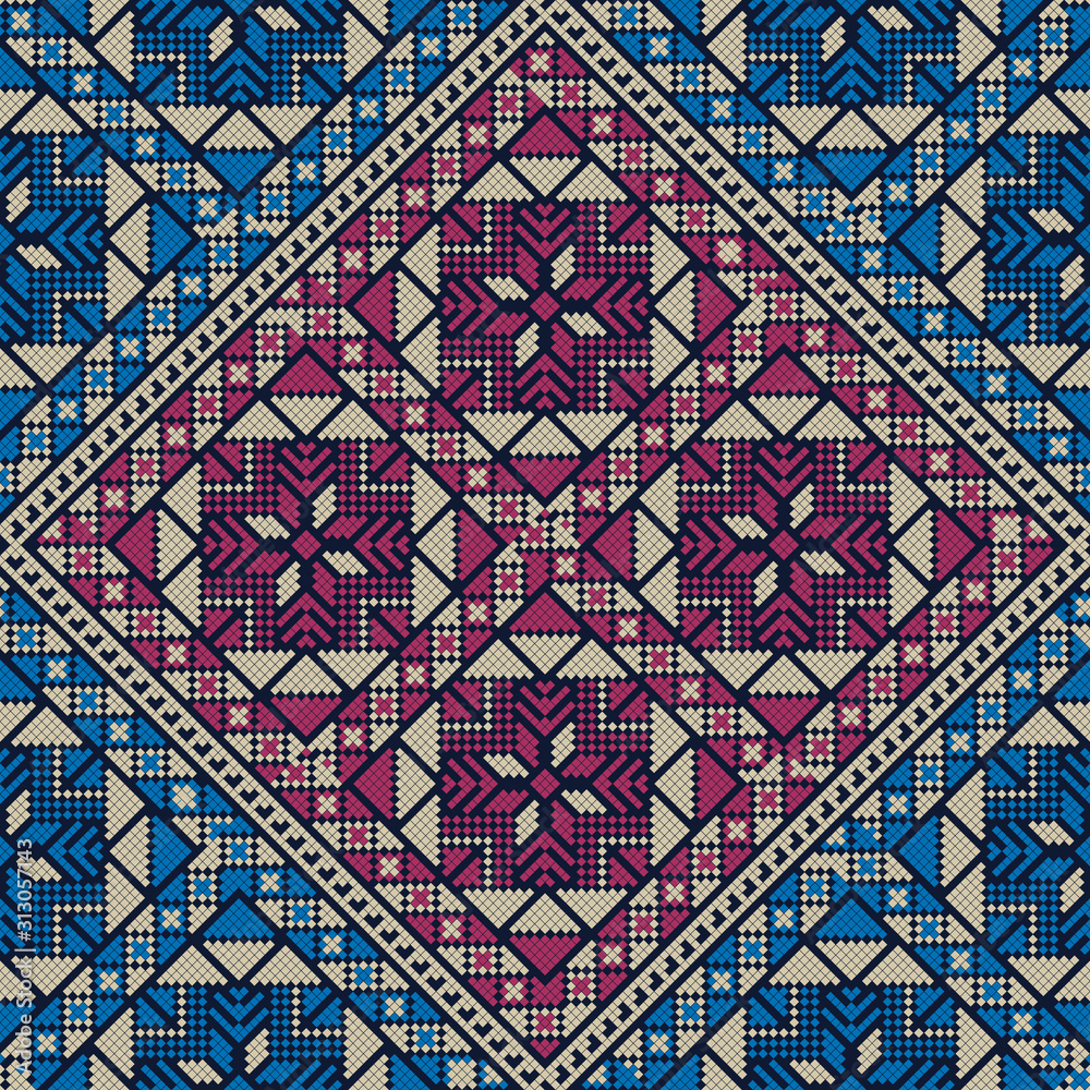 Palestinian embroidery pattern 277 Palestinian embroidery pattern 277