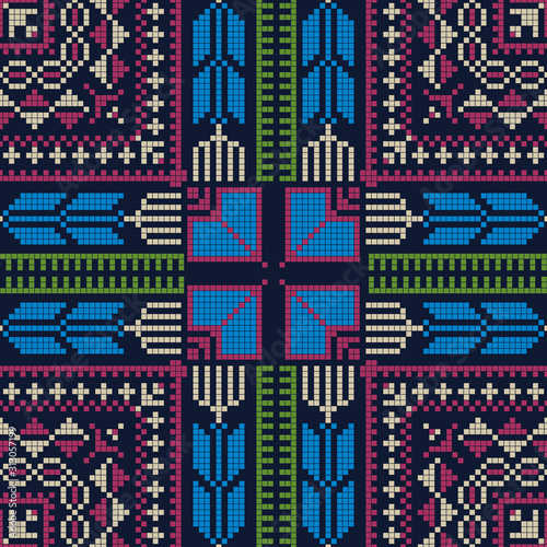 Palestinian embroidery pattern 280
