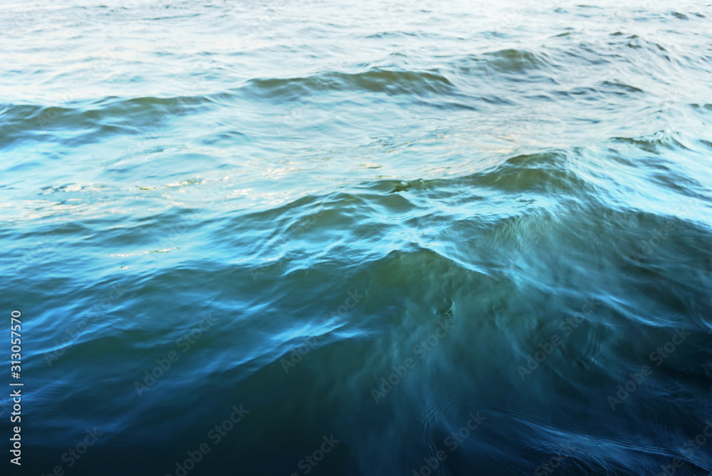 Fototapeta premium ocean water and sea wave pattern in colorful image